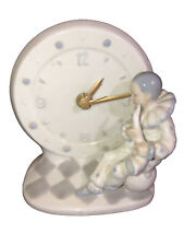 Vintage Porcelain Jester Collectible Clock Otagiri Japan picture