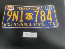 Vintage 1972 Pennsylvania PA Bicentennial State Auto License Plate picture