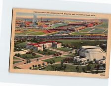 Postcard Ford Rotunda & Administration Bldg. & Factory Detroit Michigan USA picture