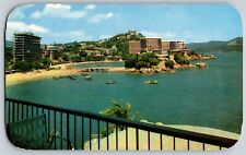 Acapulco, Mexico - Caleta Y Caletilla - Vintage Postcard - Posted picture