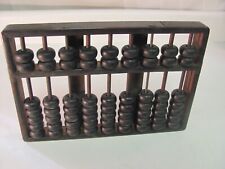 Wood & Brass Abacus Lotus Flower Type 9 Rods 63 Beads Original Antique NICE picture