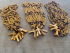 Wholesale bulk rosary,36 Olive wood catholic rosaries from JERUSALEM holy land picture