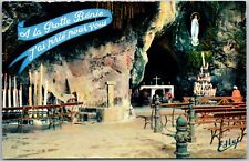 Postcard Vintage Lourdes La Grotte Miraculeuse France picture
