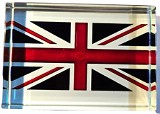 Union Jack Glass Paperweight Great Britain  4