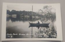 1948 Flood Oaks Park Under Water Portland Oregon RPPC Photo Vintage Postcard picture