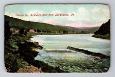Lackawaxen PA-Pennsylvania, View Up The Delaware River, Vintage c1910 Postcard picture