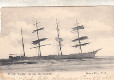 1906 post Wreck of Sindia Ocean City NJ post card RPPC  Photo postcard SHIP picture