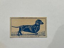 Turf Cigarettes Tobacco Card Dachshund (Smooth) #26/50 picture