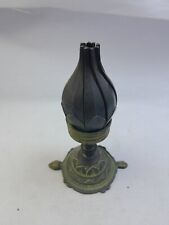 Antique Old Used Bronze Candlestick Candle Holder Handmade Arabic Flower Retro picture