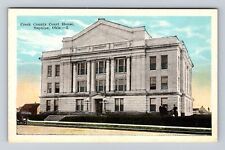 Sapulpa OK-Oklahoma, Creek County Courthouse, Antique, Vintage Souvenir Postcard picture