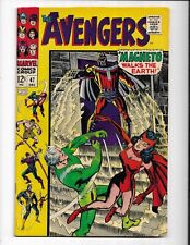 AVENGERS 47 - F- 5.5 - 1ST APPEARANCE OF DANE WHITMAN - MAGNETO - WASP (1967) picture