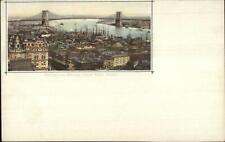 New York City Brooklyn Bridge c1890s Souvenir Postcard picture