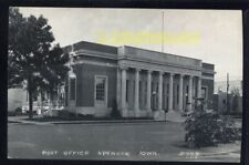 Rppc Spencer Ia Iowa Post Office With Big Caster Bean Plants Growin Acros Street picture