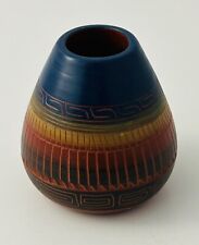 Native American Pottery Navajo Handmade Colorful Southwest Home Decor  4