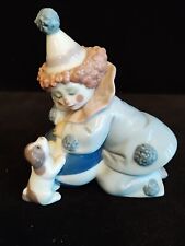 Lladro 5278 Pierrot Clown With Puppy Dog & Ball Porcelain Figurine picture
