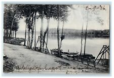 c1905 Mountain Lake From The Hotel Boats Near Gloversville New York NY Postcard picture