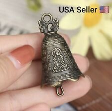 New Antique Bell Chinese Mini Sculpture Pray Guanyin Buddha Bell Shui Feng Bell  picture