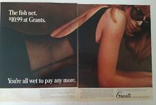 1966 WT Grant Co women's black fishnet swimsuit $10.99 redhead sunglasses ad picture