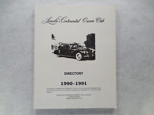 1990-1991 Annual Directory Issue, Lincoln & Continental Owners picture