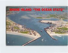 Postcard Bird's Eye View of Rhode Island's Coastline Rhode Island USA picture