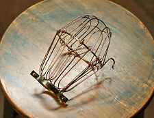 Brass Wire Bulb Cage, Clamp On Lamp Guard, Vintage Trouble Lights - Industrial  picture