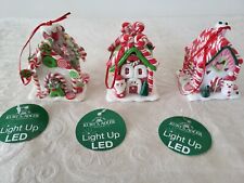 Kurt Adler Claydough LED Gingerbread Houses 3 Assorted (3.5