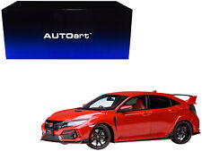 2021 Honda Civic Type R (FK8) RHD (Right Hand Drive) Flame Red 1/18 Model Car by picture