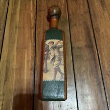 Vintage 60's~Fausto Corduri Golf Decanter-ITALY Leather Bottle+Sticker Man Cave  picture