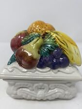 Antique Italian Lidded Box Fruit 5