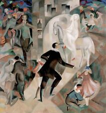 Art Oil painting abstract people La-Fete-Etrange-Alice-Bailly-oil-painting picture