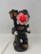 Vintage Tipsy Drunk Clown HOBO LAMP Big Red Nose Bulb Light Bar Man Cave 8