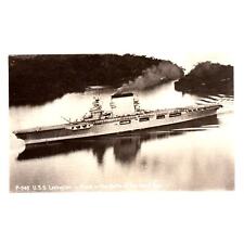 WWI USS Lexington Sunk in Battle of the Coral Sea - Original Postcard RPPC TJ8-4 picture