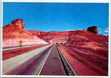 Postcard Twin Tunnels on Interstate 80 Wyoming USA North America picture