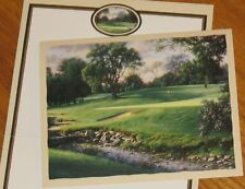 Larry Dyke - Tight Landing At The Third Golf - Vintage Lang 5 x 6 Note Card 4ct picture