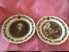 Vintage JOSIAH Wedgwood Signed 250th Anniversary 2 Plate Set/ltd Edition picture