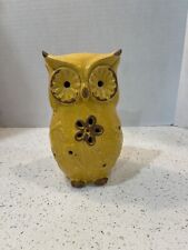 Vintage Yellow Crackled Owl picture