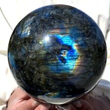 6.43LB Natural Labrador flash moonstone crystal ball Quartz crystal energy ball picture