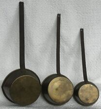 Vintage Brass Measuring Cups Set Of Three 4oz 8oz 10oz Sizes Farmhouse Camping picture