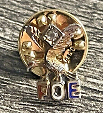 Vintage FOE Fraternal Order Of Eagles  Sterling Pin picture