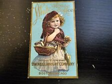 1920 Dwinell-Wright Company White House Coffee Tea fold out Calendar Trade Card picture