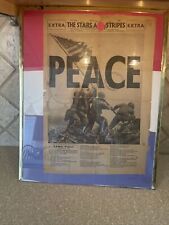 VINTAGE NEWSPAPER HEADLINE~WORLD WAR 2, AUGUST 15, 1945~ORIGINAL -18” By 12” picture