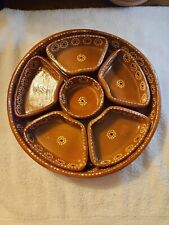 Mexican Pottery Large Appetizer Tray Serving Dishes Platter Dish 7 Piece Set 12