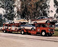 1958 FORD CARS BEING DELIVERED Photo  (213-R) picture