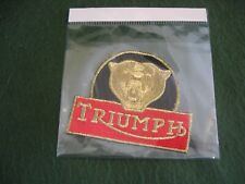 Triumph Tiger Red and Gold New Embroidered Cloth Badge Patch British Motorcycle picture