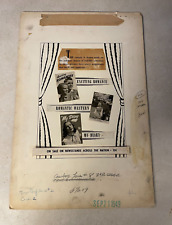 TRUE CONFIDENCES #2 INSIDE COVER ART production stat 1949 ROMANCE PHOTO FAWCETT picture