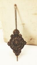 Vtg antique Sessions gingerbread mantel clock ornate adjusted pendulum weight picture
