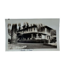 Antique Photo March 1926 California House Large Veranda Palm Tree Gates Place picture