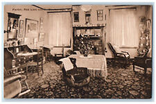 c1910 Parlor Interior Red Lion Inn Stockbridge MA Albertype Co. Postcard picture