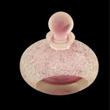 Pink Textured Crystal Perfume Bottle | Vintage picture