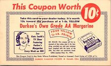 Norwalk, OH Coupon for Durkee's Margarine Advertisement 1951 US Postal Card E573 picture
